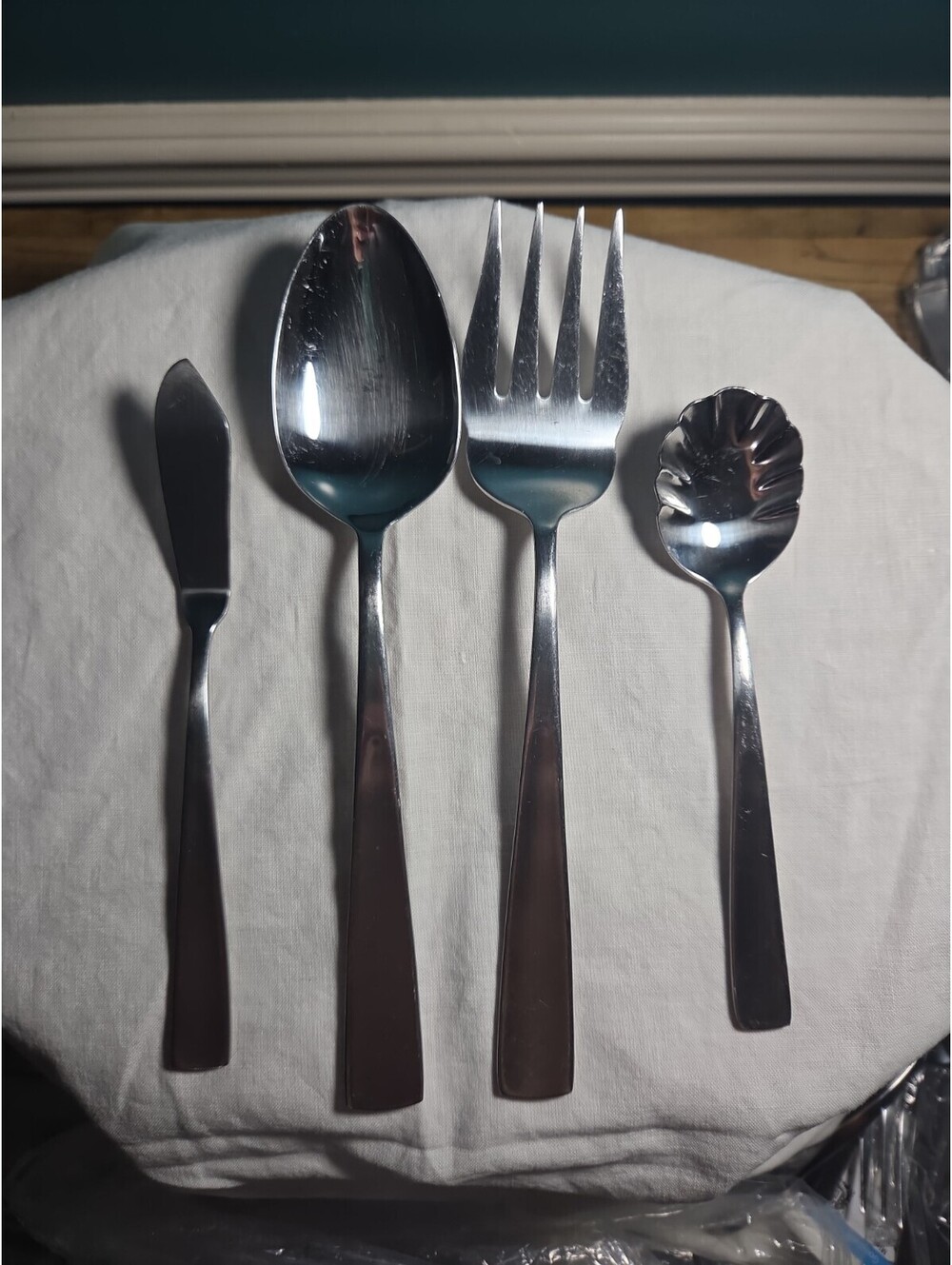 Vintage International Stainless Deluxe TODAY 4- Piece Serving/Hostess Set